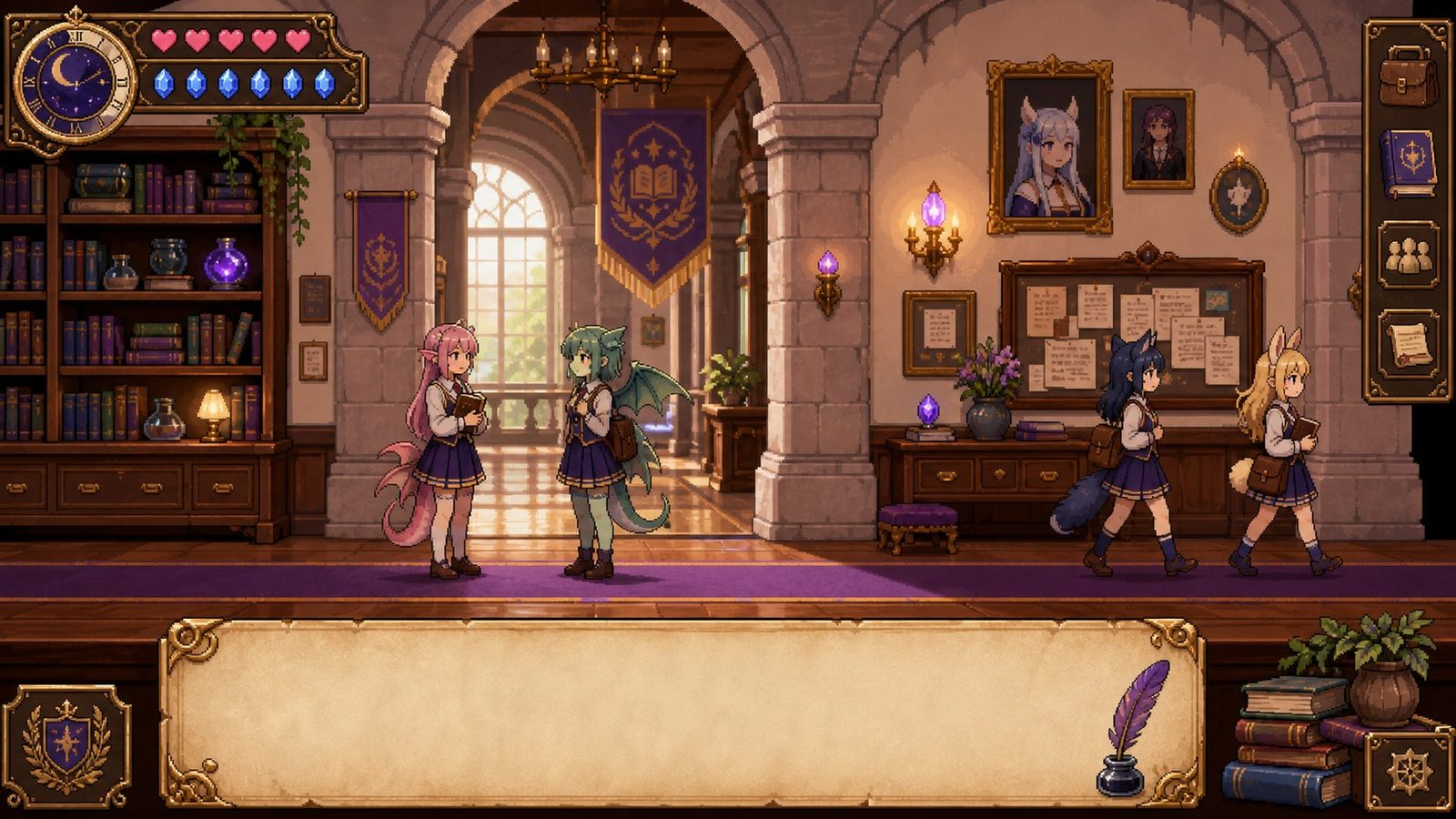 魔法兽娘学院MagicalMonster 场景演出 页面配图 4